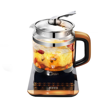 【送蒸蛋架+茶滤】养生壶 1.5L 304不锈钢智能防溢出18套养生功能 MK-GE1703b