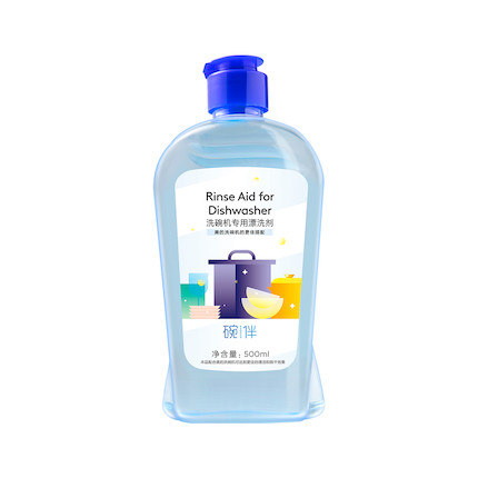碗伴 洗碗机专用漂洗剂 500ml/瓶 洗碗粉 深层漂洗 温和配方