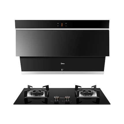 【智能控烟】烟灶套装 21m³大吸力 感应开合 5.0KW火力 J59c+JZT-Q39(2020)