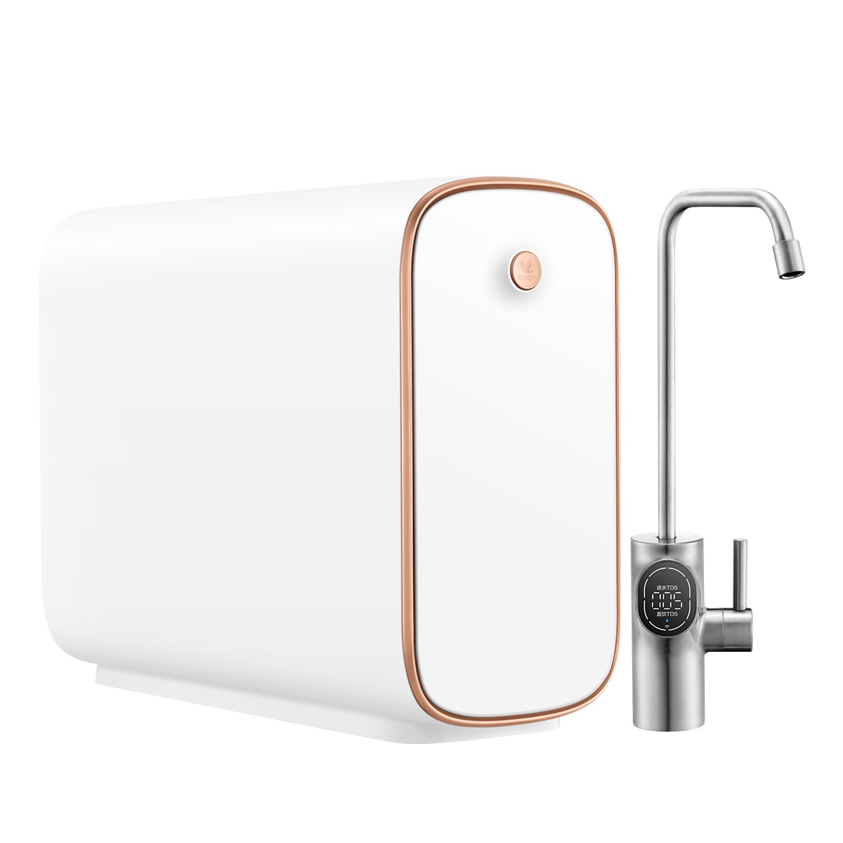 自营 美的 布谷(bugu)厨下净水器pro版 5合1复合滤芯 400加仑ro 全面